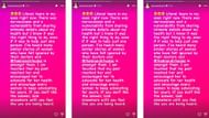 Maryse sends message to Rhodes on Instagram.